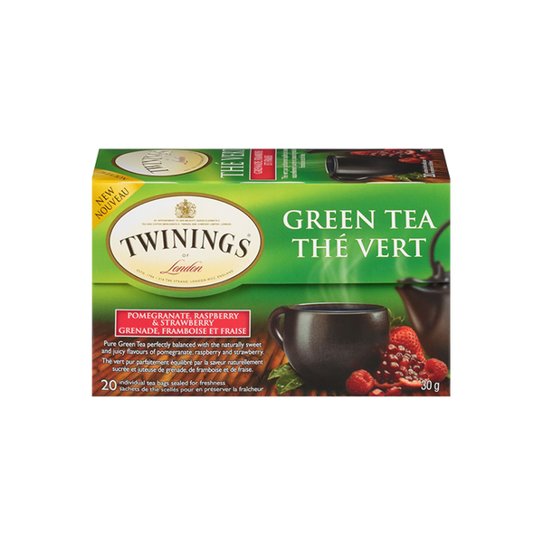 Thé vert Grenade, framboise et fraise