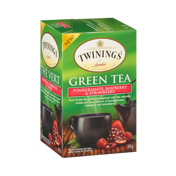 Thé vert Grenade, framboise et fraise