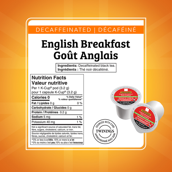 English Breakfast Decaf K-Cup® Pods