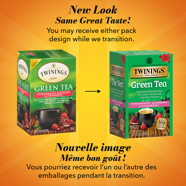 Green Pomegranate, Raspberry & Strawberry