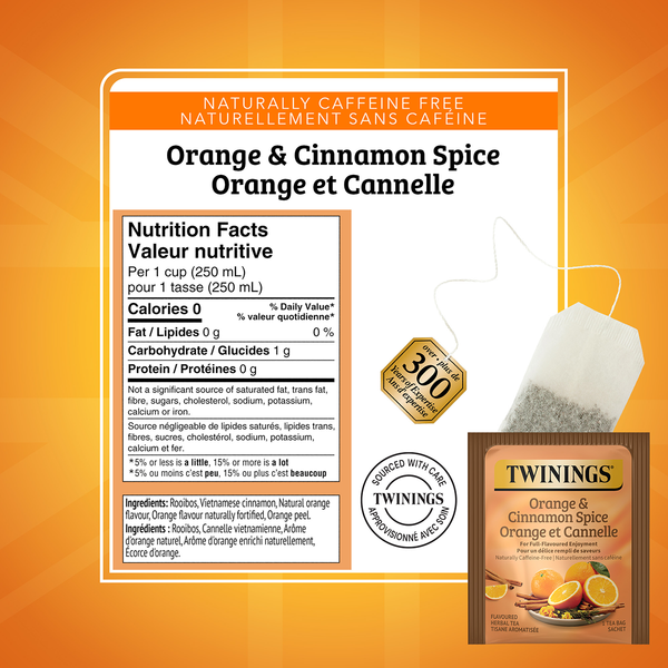 Orange et épicé de cannelle