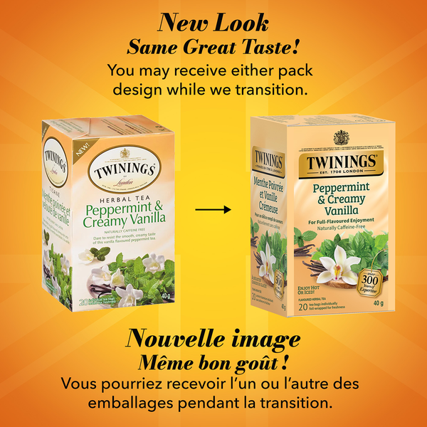 Menthe poivrée et velouté de vanille