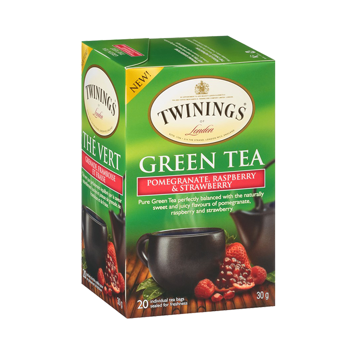 Green Pomegranate, Raspberry & Strawberry
